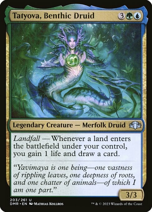 Tatyova, Benthic Druid Commander Deck